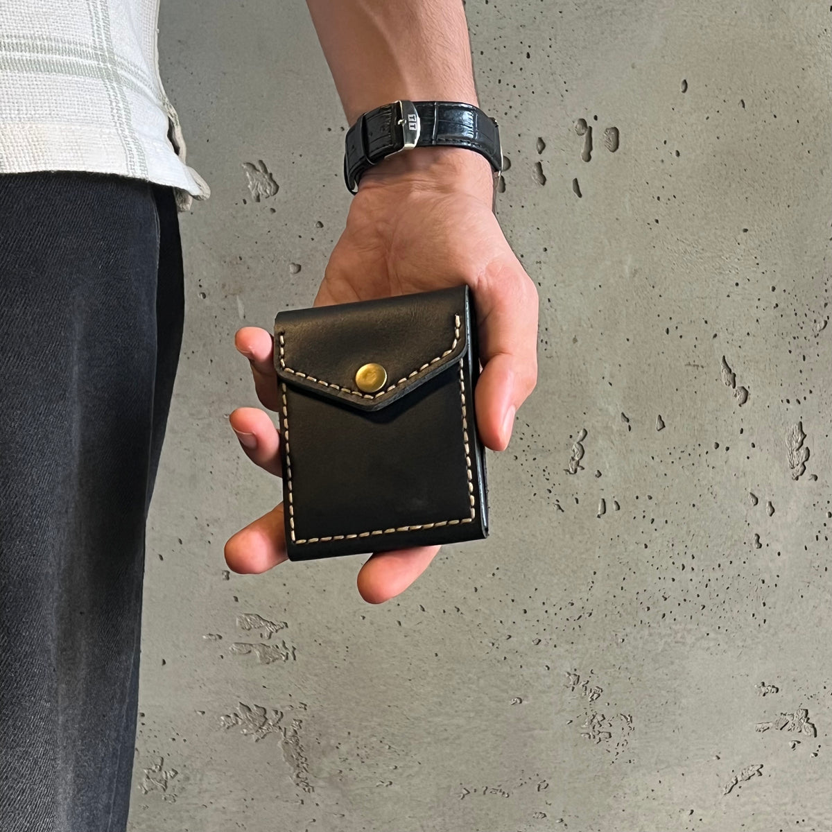 SnapFold | Premium Cow Leather Snap Wallet