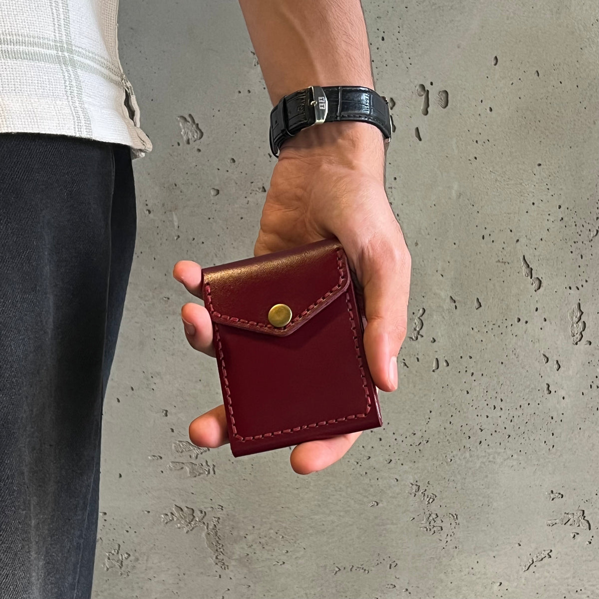 SnapFold | Premium Cow Leather Snap Wallet