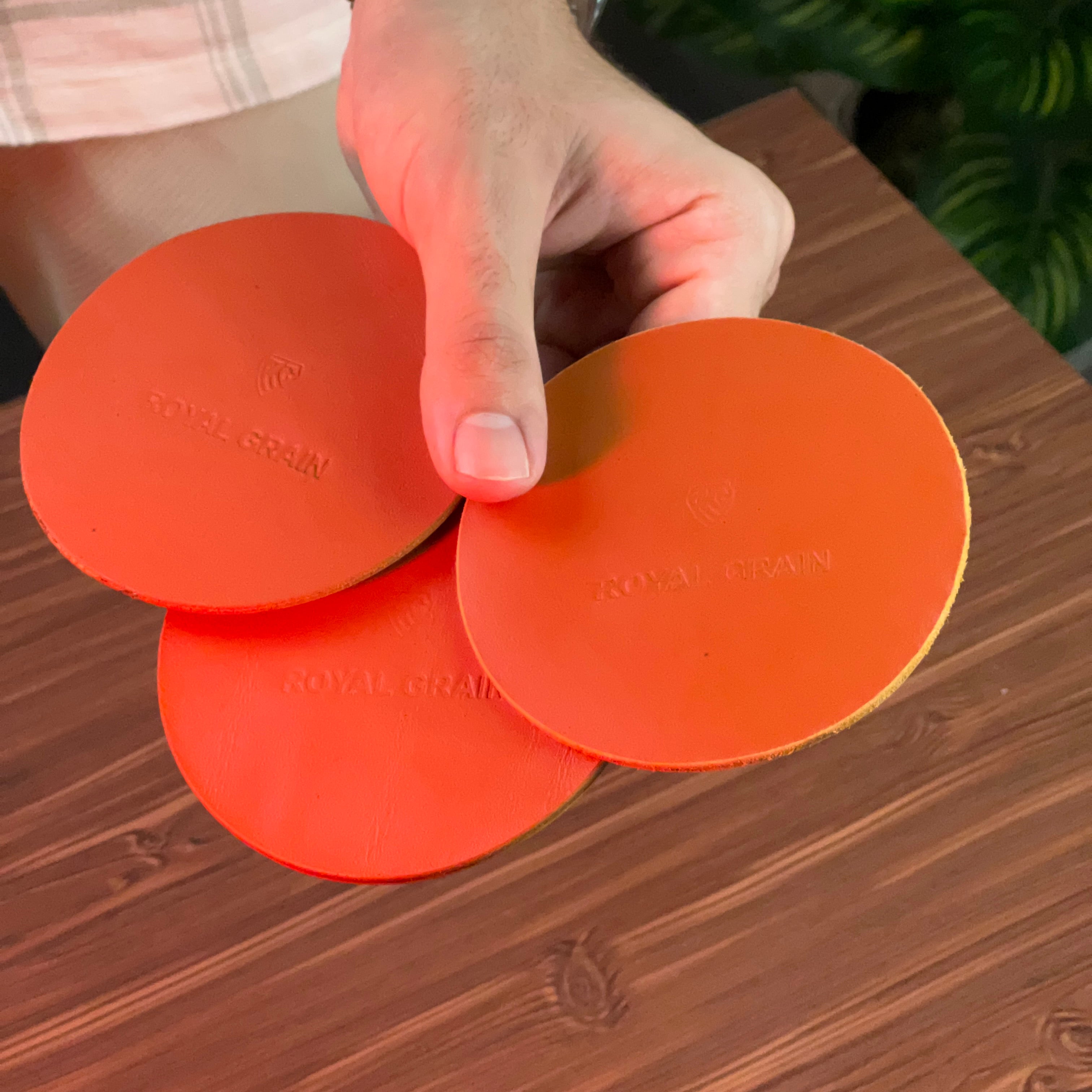 Leather Coasters | 3 Pcs