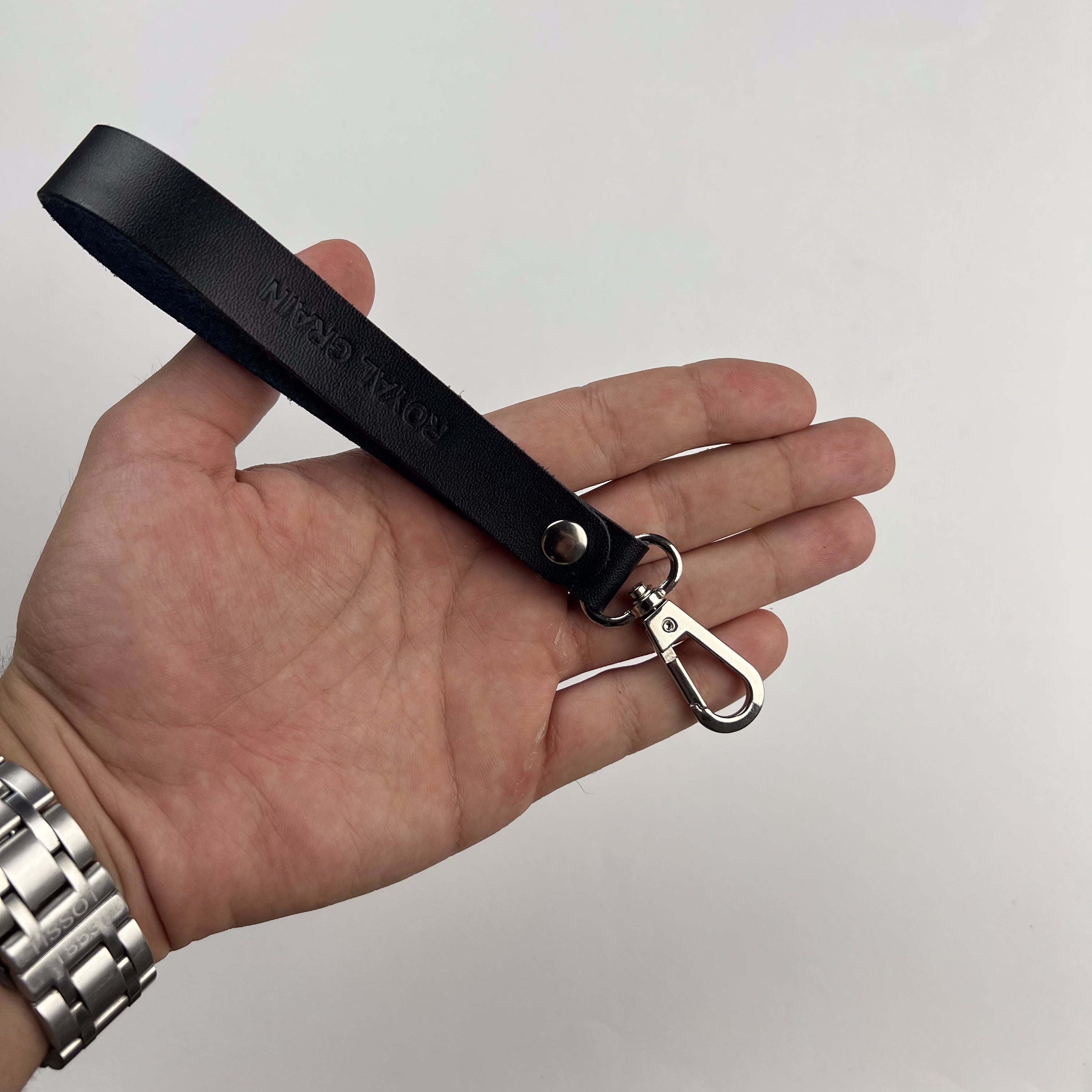Long Leather Keychain