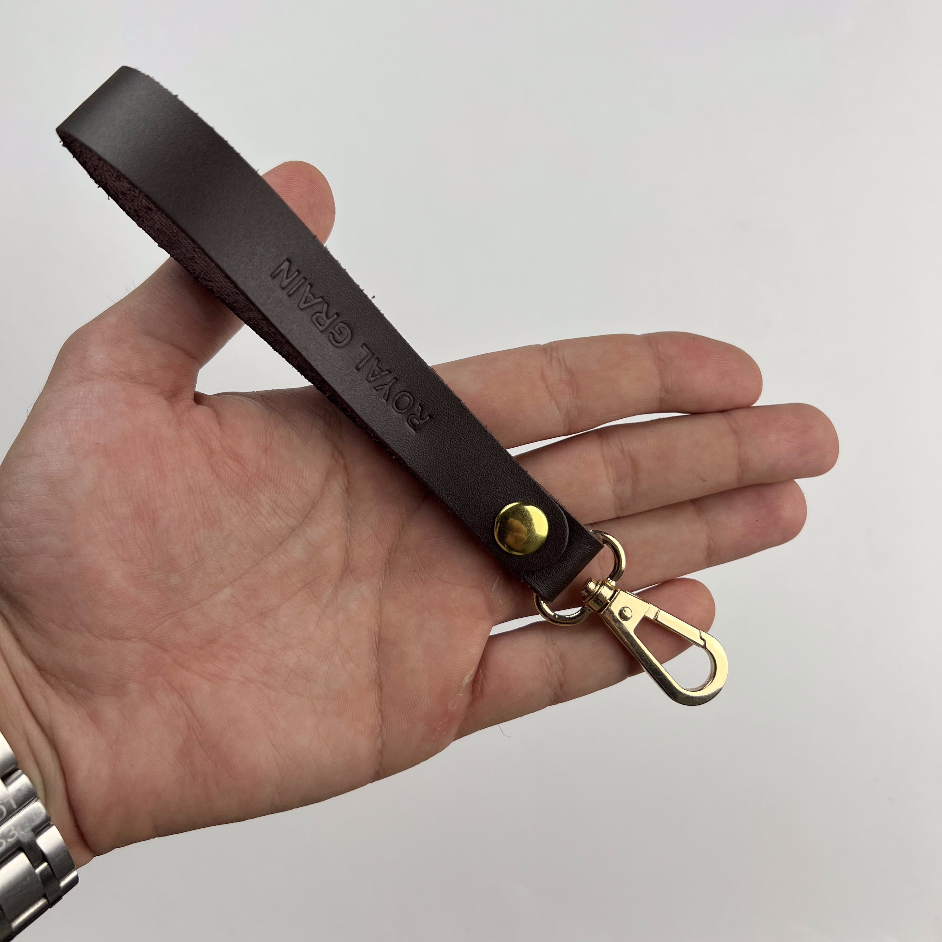Long Leather Keychain