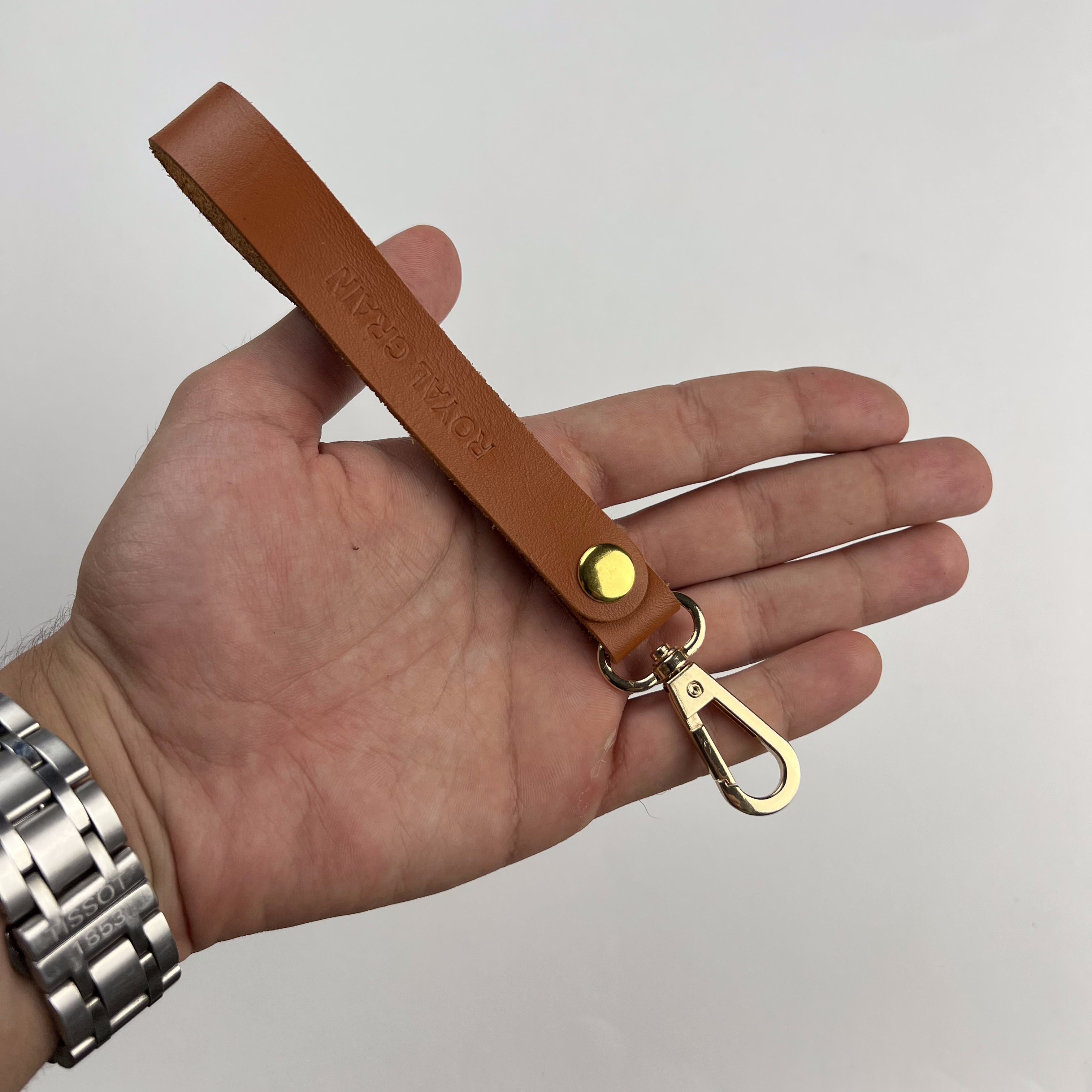 Long Leather Keychain