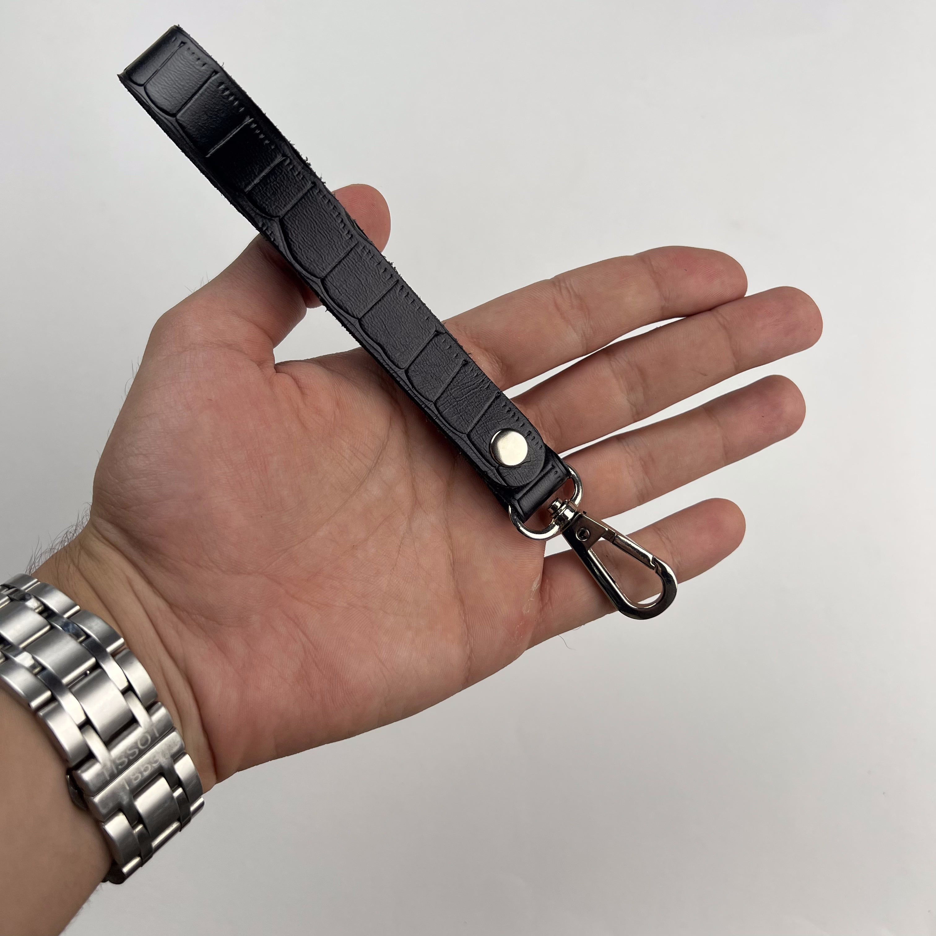 Long Leather Keychain