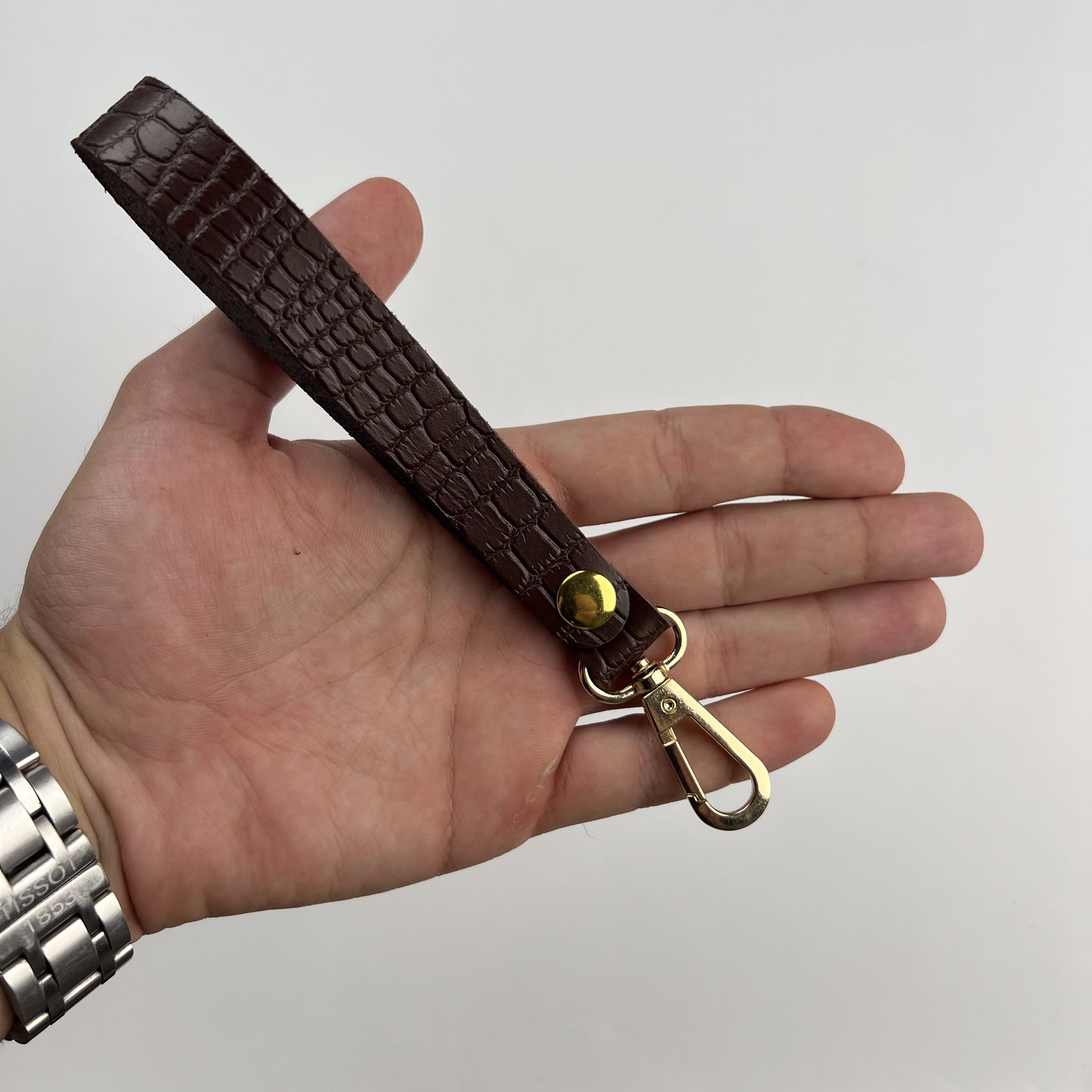 Long Leather Keychain