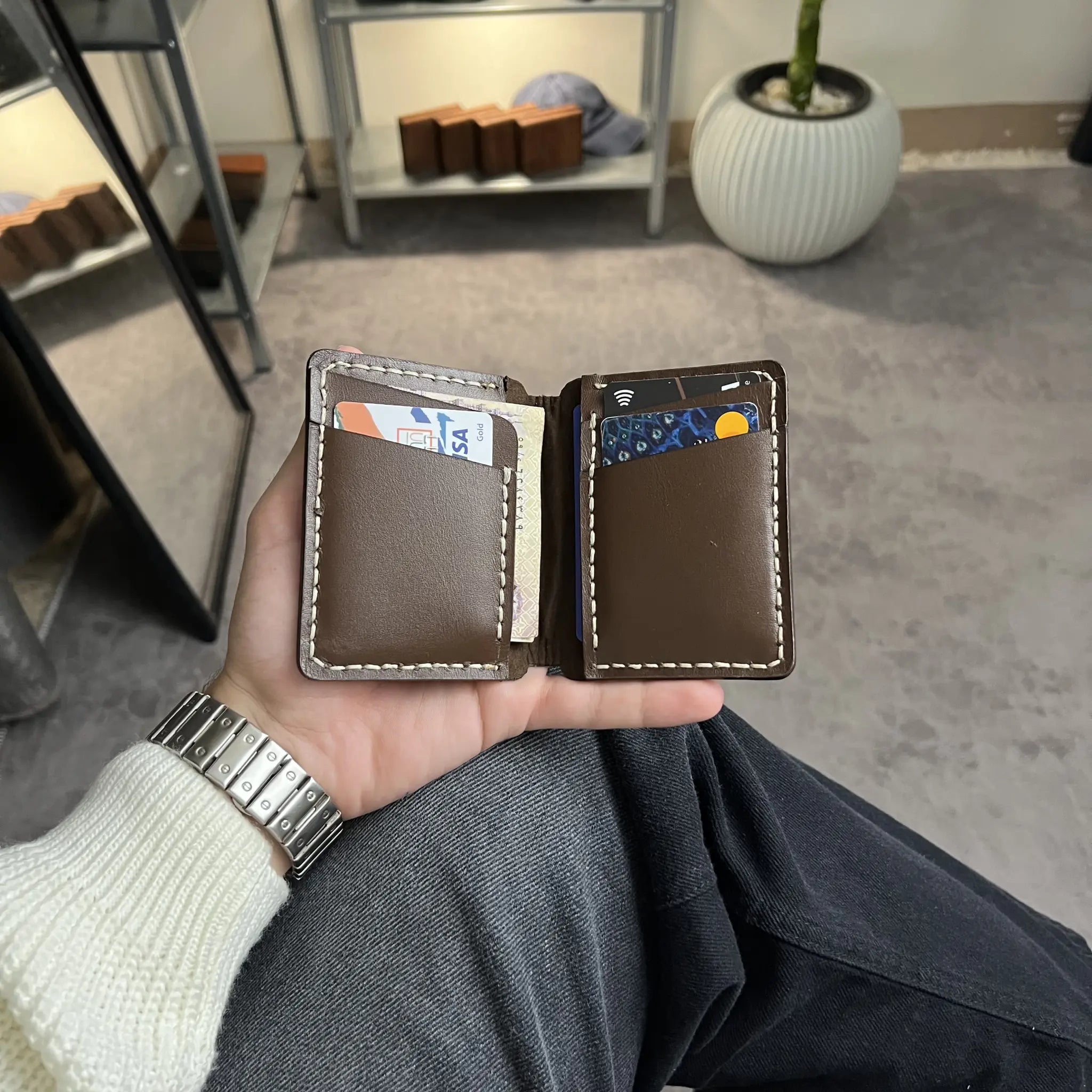 Vertical Bifold Premium Wallet