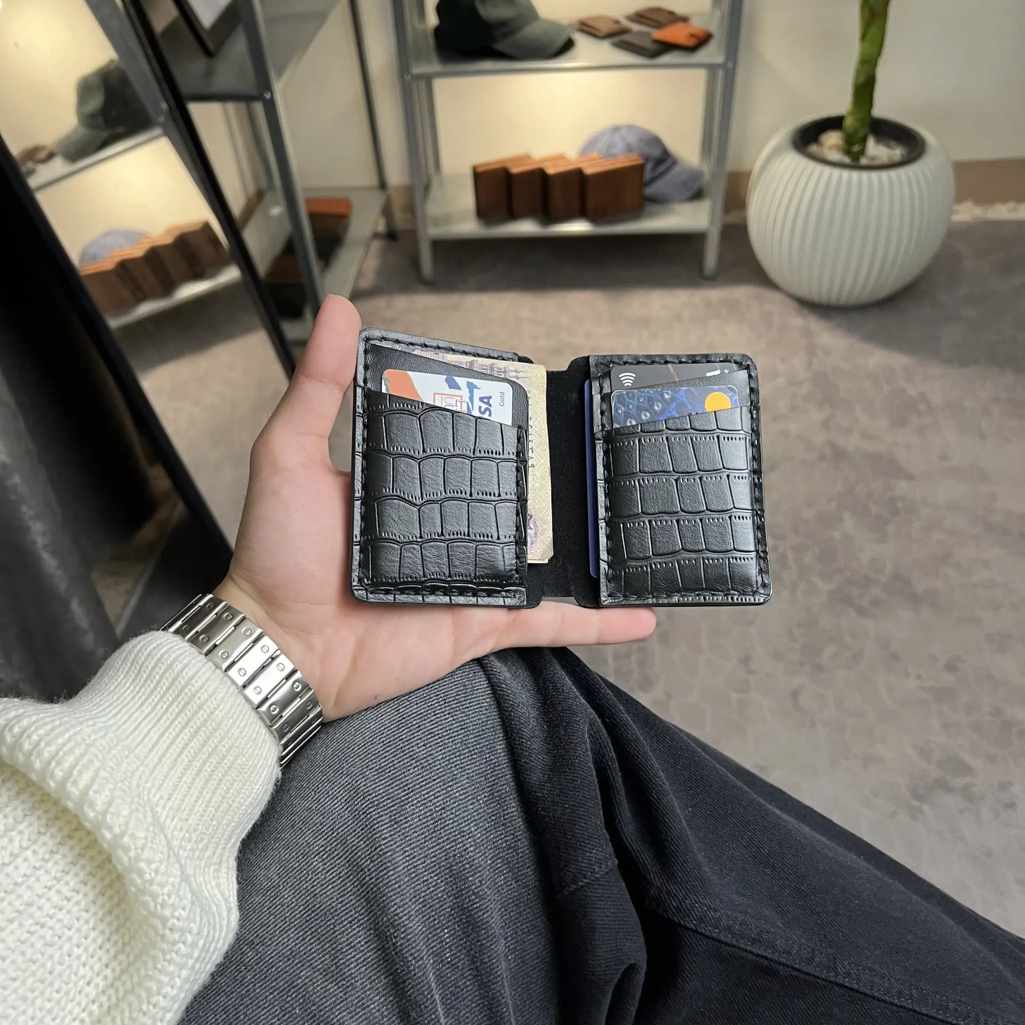 Vertical Bifold Premium Wallet