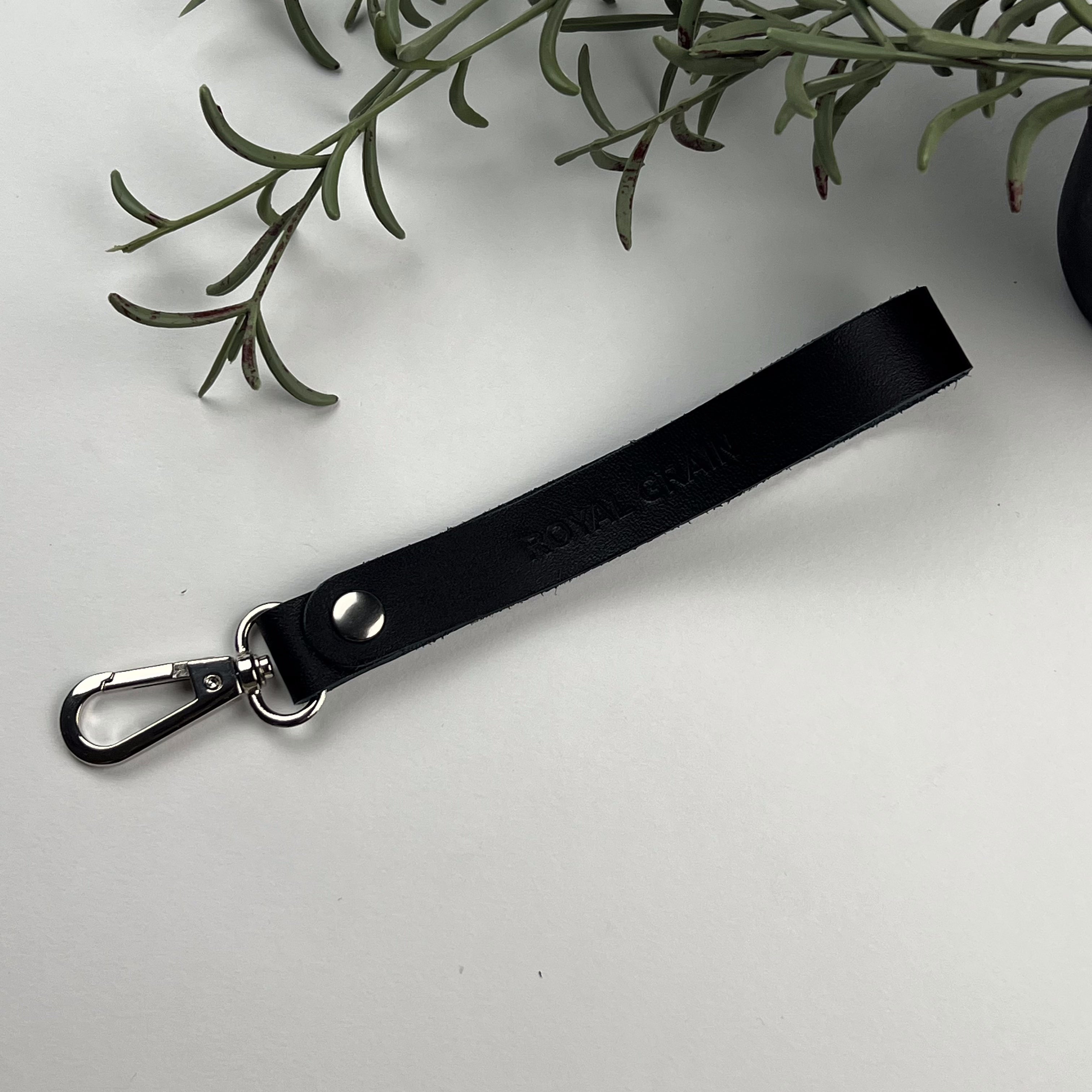 Long Leather Keychain
