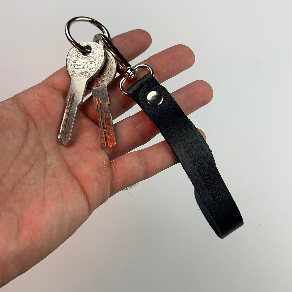 Long Leather Keychain