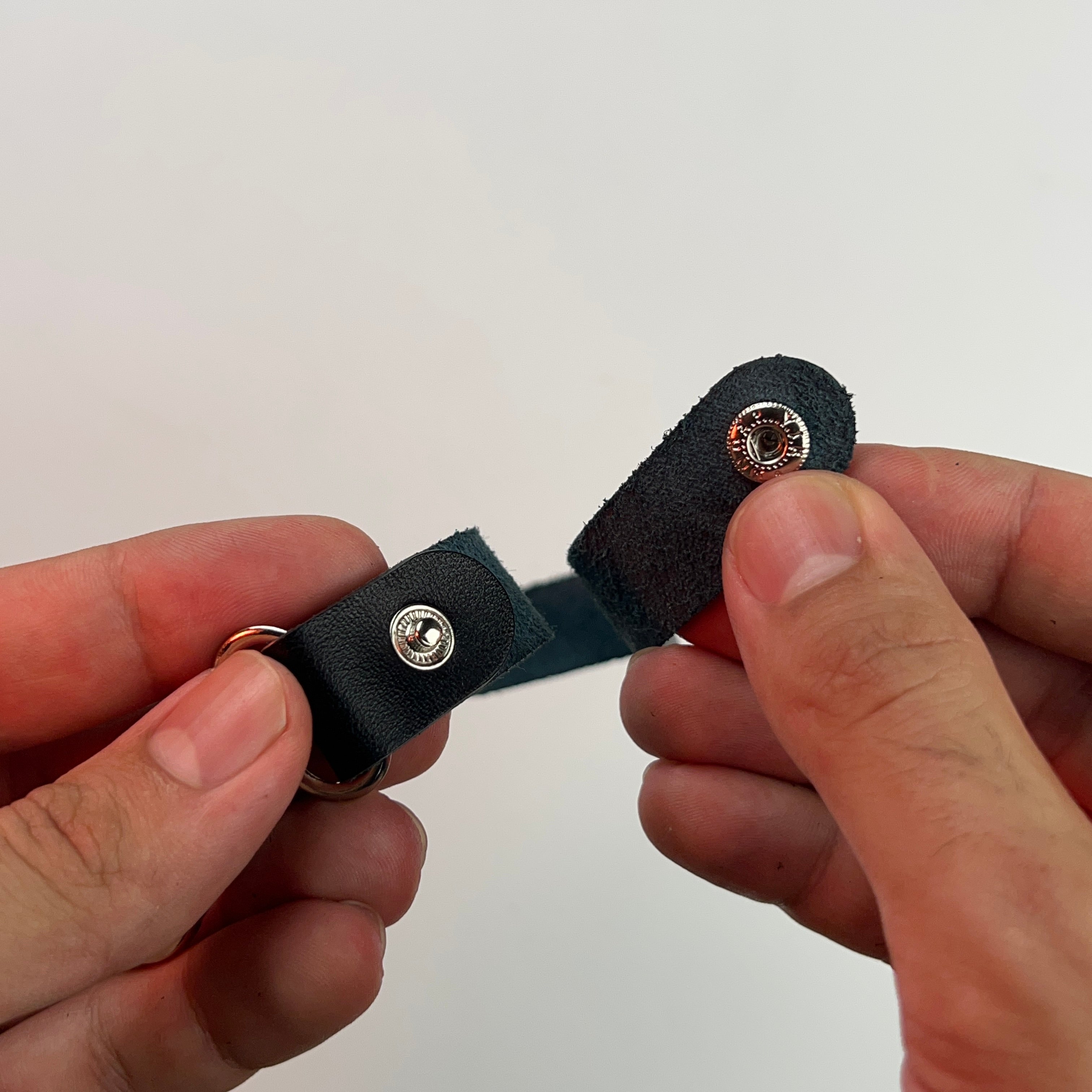 Long Leather Keychain